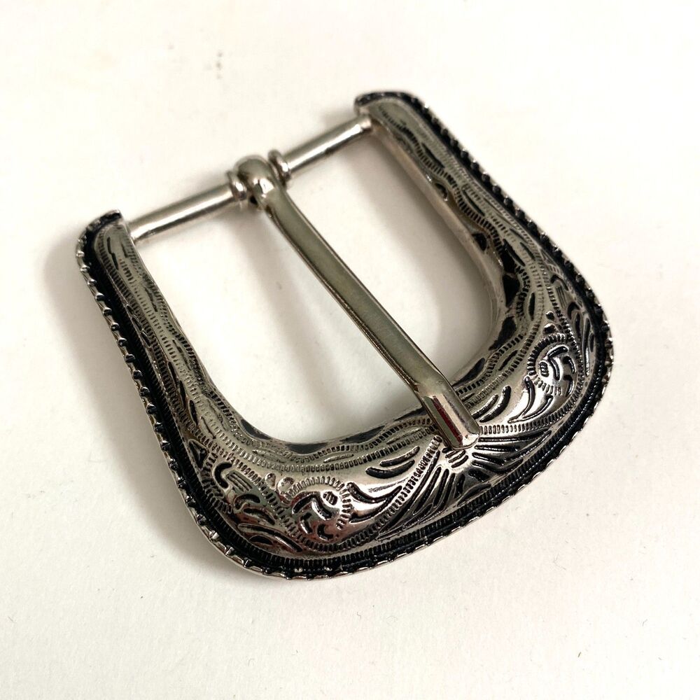Cody James Belt Buckle Silver Tone Swirl Ornate Western Southwestern Cowboy Mens